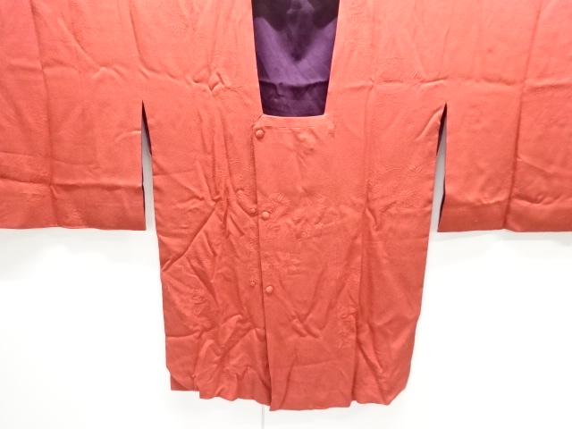 JAPANESE MICHIYUKI COAT / REVERSIBLE / WOVEN FLORAL PLANTS
